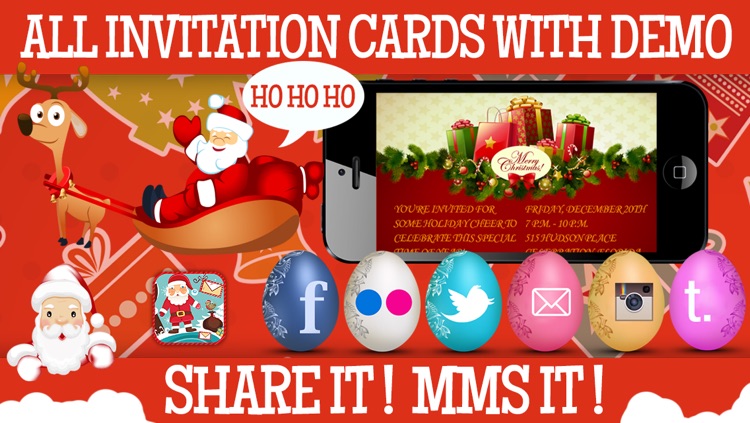 Christmas Invitation Cards screenshot-4