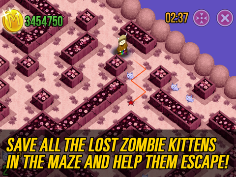 3d ニャー迷路ゾンビ猫無料ゲーム (Meow Maze Zombie Cats Free Game)のおすすめ画像2
