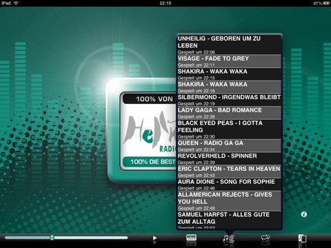Hellweg Radio - iPad Version screenshot 3