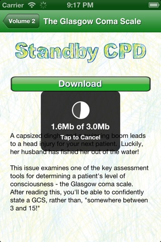 Standby CPD screenshot 2