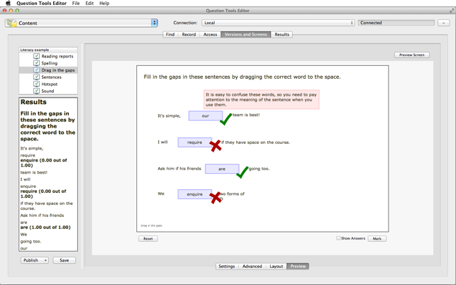 Question Tools Editor