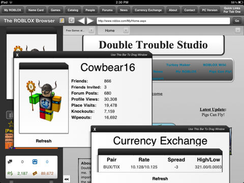 The Browser For Roblox By Double Trouble Studio Ios United Kingdom Searchman App Data Information - tix to robux exchange rate