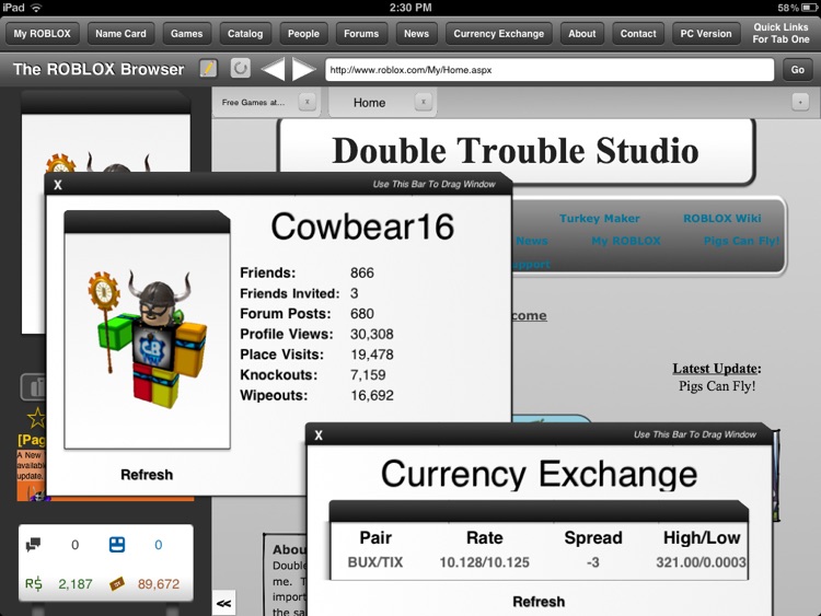 The Browser For Roblox By Double Trouble Studio