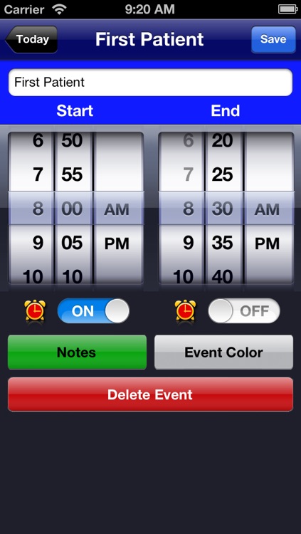 Today - Daily Schedule