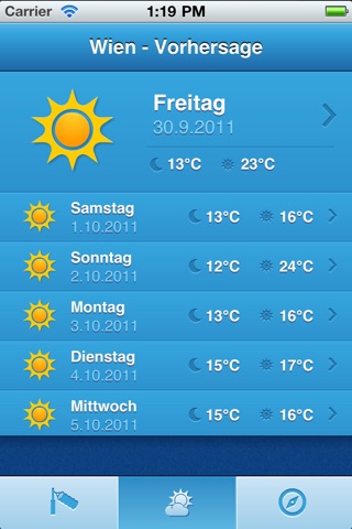 Wetter in Wien screenshot 3