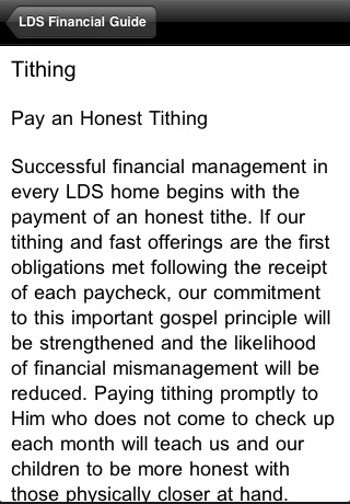 LDS Financial Guide screenshot 2