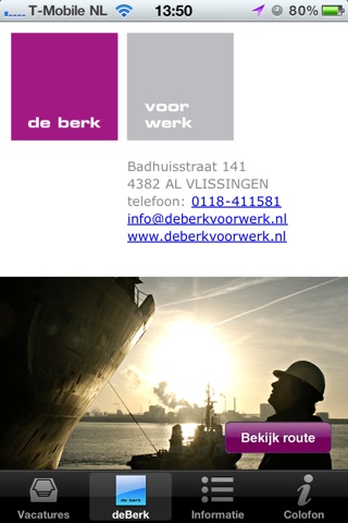De Berk Voor Werk Vacature App screenshot 4
