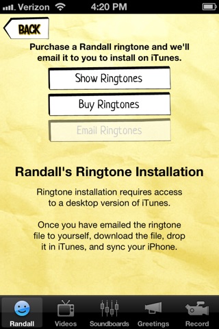 Honey Badger Free Official App of Randall the Outrageous Narrator screenshot 4