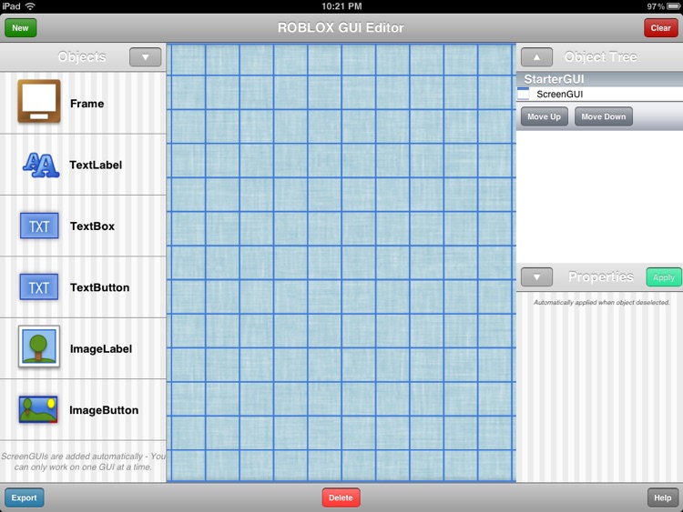 GUI Designer for ROBLOX