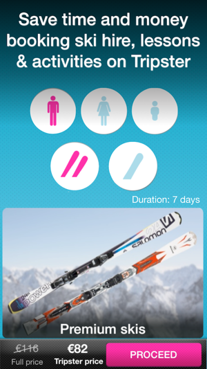 Tripster - Ski & Board hire, lessons & bar discounts and gui(圖2)-速報App