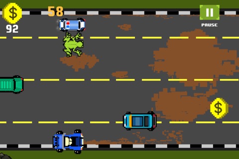 8 Bit 8 Bit - the fun free frog traffic infinite game screenshot 2