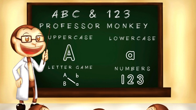 ABC & 123 Monkey Professor Lite - Learn to Write Letters and Numbers for Kids, Hear Letters Pronounced