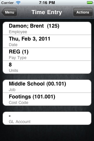hh2 Timecard