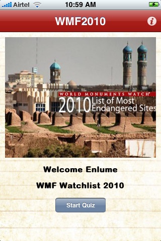 World Monuments Fund Watch List screenshot 2