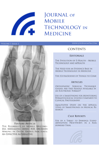 Journal of Mobile Technology in Medicine screenshot 3