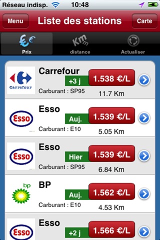 Refuel+. Avertisseur de station essence discount screenshot 3