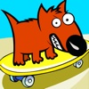 Dog On A Skateboard 3D