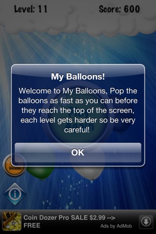 My Balloons HD Free: Pop the balloons faster you can. Free Game for kids and adults screenshot 4