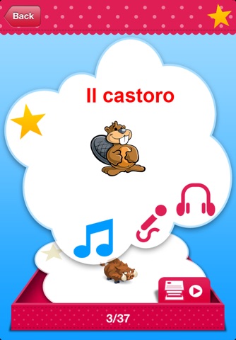 iPlay Italian: Kids Discover the World - children learn to speak a language through play activities: fun quizzes, flash card games, vocabulary letter spelling blocks and alphabet puzzles screenshot 2