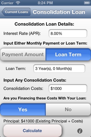 Debt Consolidation Calculator screenshot 4