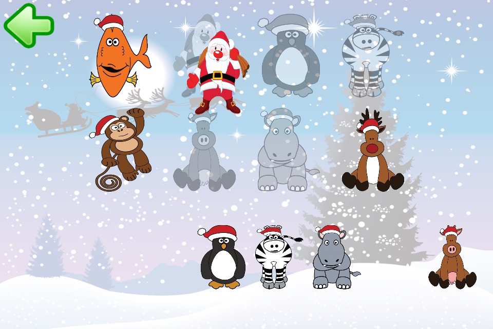 Puzzle: Christmas animals for toddlers screenshot 4