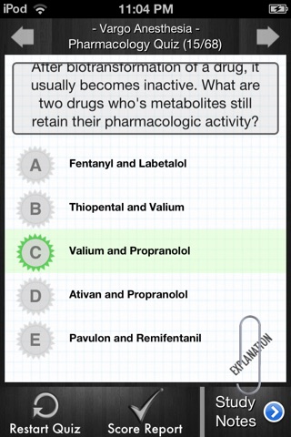 Pharmacology Quiz, Pt. I screenshot 4