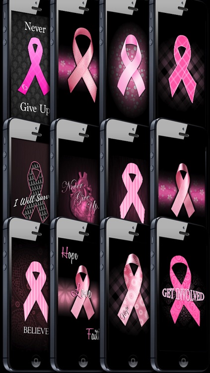 Pink Ribbon (Breast Cancer) Wallpaper FREE! - Backgrounds & Lockscreens screenshot-4