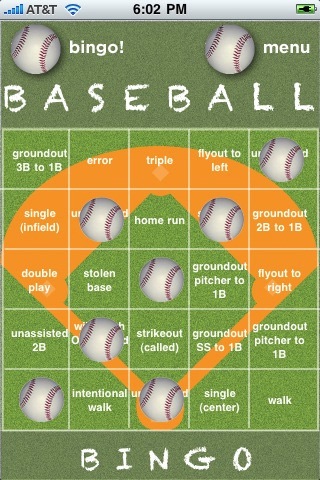 Baseball Bingo Free screenshot 2