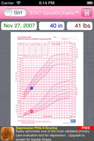 STAT GrowthCharts Lite screenshot 3