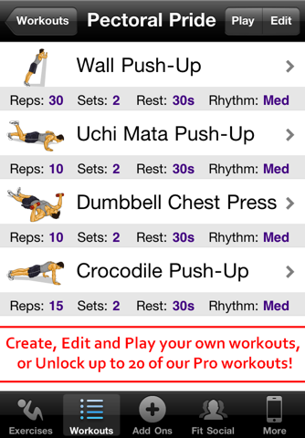 Chest Workouts Free screenshot 3