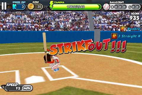 Flick baseball screenshot 2