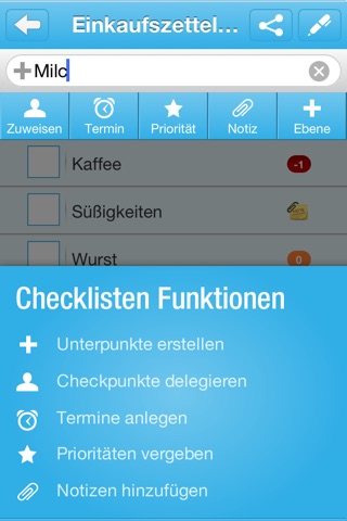 4checkers, die Checklisten App für To-Do Listen mit Vorlagen screenshot 3