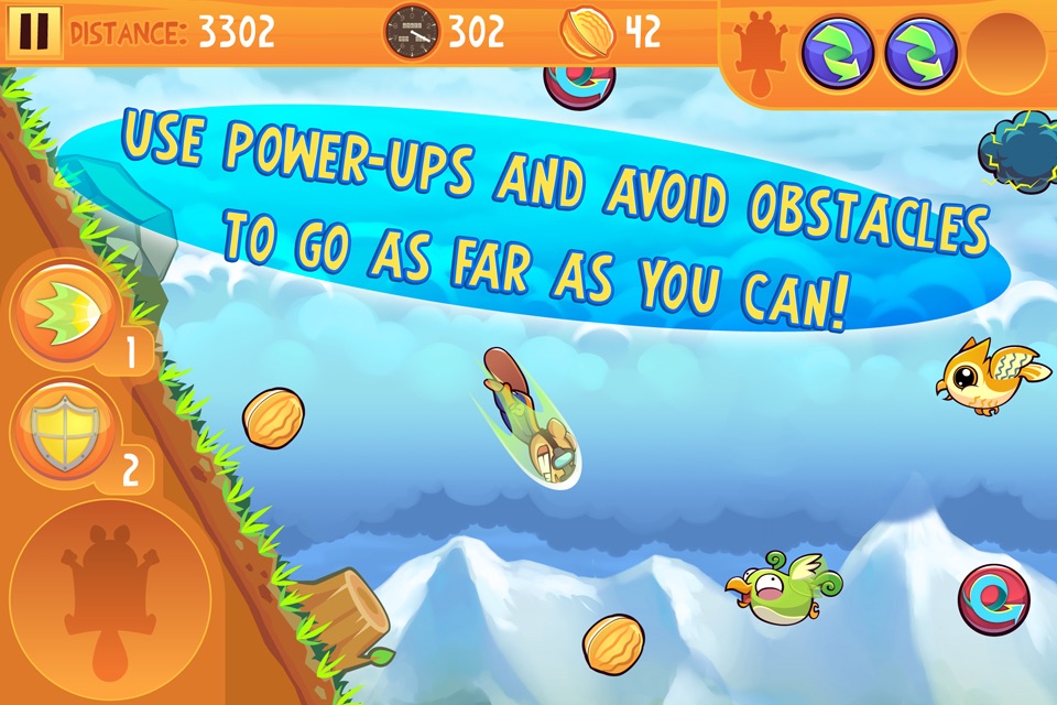 Kew Kew - The Crazy & Nuts Flying Squirrel Game screenshot 2