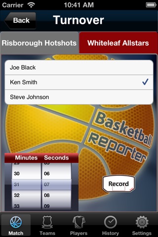 Basketball Reporter Pro screenshot 2