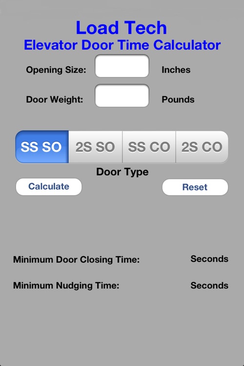 Elevator Door Time Calculator for iPhone by Craig Spittler