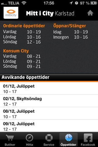 Mitt i City Karlstad screenshot 2