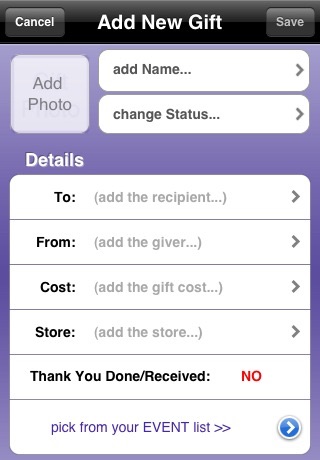 Gift Track - Planner, Reminder, and List Maker screenshot 3