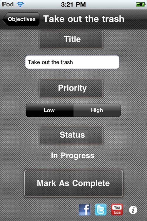 Objectives Free. Multi-task Manager