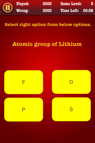 1 Minute Elements challenge - Best chemistry game for students ( Quiz , Guess , Hangman , Test , educational , formula  ) free screenshot 2