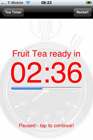 Tea Timer Lite screenshot 2