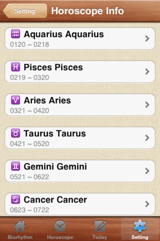 Biorhythm and Horoscope FREE screenshot 4