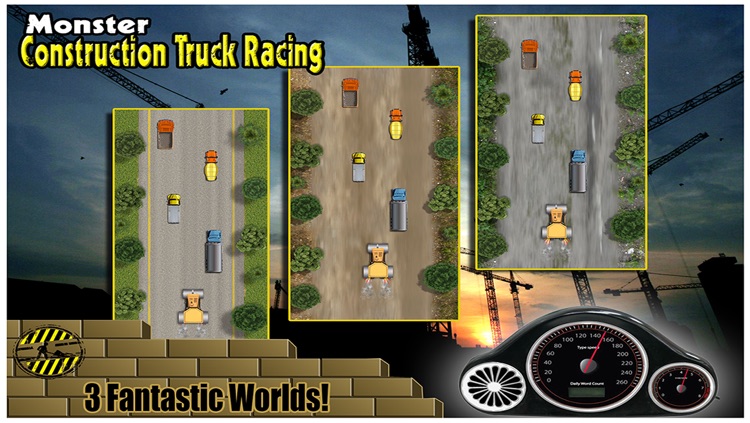 Monster Construction Truck Racing Free : Road Roller, Crane and Mega loader car sim