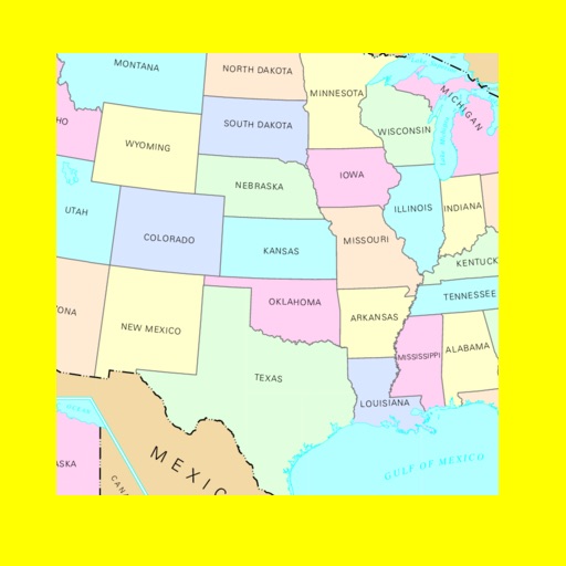 US Capitals On Map Lite iOS App