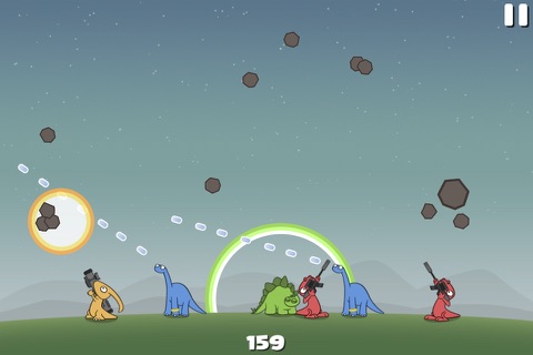 Dinosaurs and Meteors - Flash Game - Gameplay 