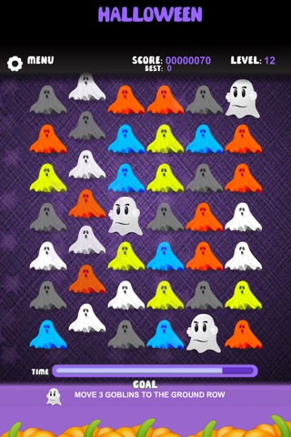 Halloween Match-3 Tiles - Free Edition screenshot 3