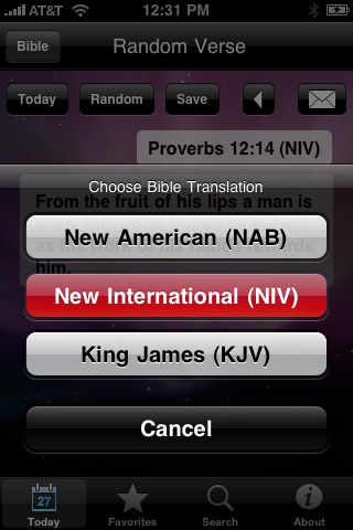 My Daily Bread (Bible Verse: NAB, KJV, NIV, Christian) screenshot 2