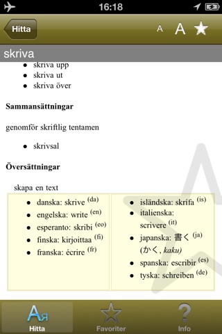 Svensk Lexikon screenshot 3