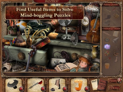 Mortimer Beckett and the Secrets of Spooky Manor for iPad LITE screenshot 2