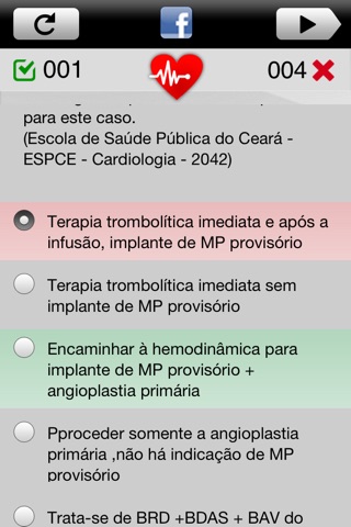 Prova de Cardiologia screenshot 2