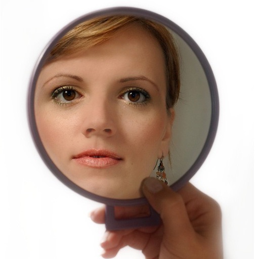 Mirror (with front-facing camera) icon